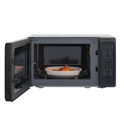 Alternative view of Magic Chef 0.7 Cu. ft. Countertop Microwave (Black with Gray Cavity)