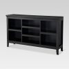 Threshold Carson Horizontal Bookcase with Adjustable Shelves – Black