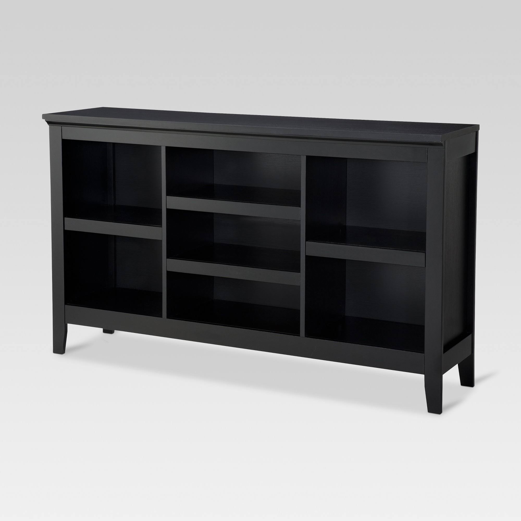Threshold Carson Horizontal Bookcase with Adjustable Shelves – Black