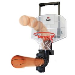 Franklin Sports Over The Door Mini Basketball Hoop with Rebounder and Automatic Ball Return