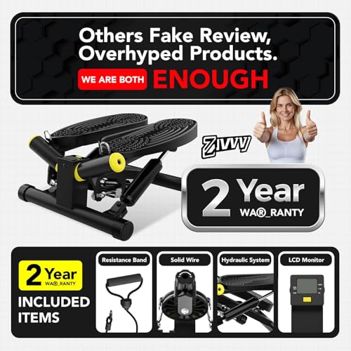 Mini Twist Stepper, Stepper Machine with 330LBS Weight Capacity, Mini Stepper for Full Body Workout, Adjustable Step Height, Smooth and Quiet, Step Machine for Men Women - Image 2