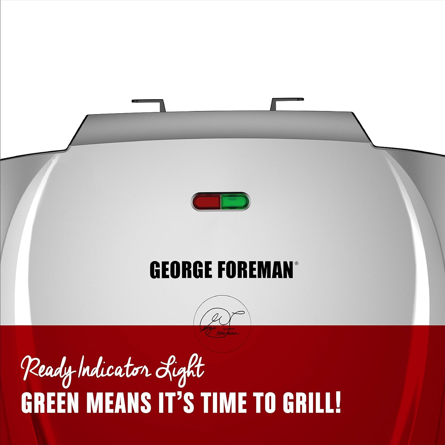 George Foreman 9-Serving Basic Plate Electric Grill and Panini Press, 144-Square-Inch, Platinum, GR2144P - Image 6