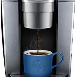 Keurig K-Elite Coffee Maker, Single Serve K-Cup Pod Coffee Brewer, With Iced Coffee Capability, Brushed Silver