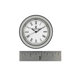 Waterford Silver Tone Clock Face Insert, Small 1 1/2 (2 Packs)
