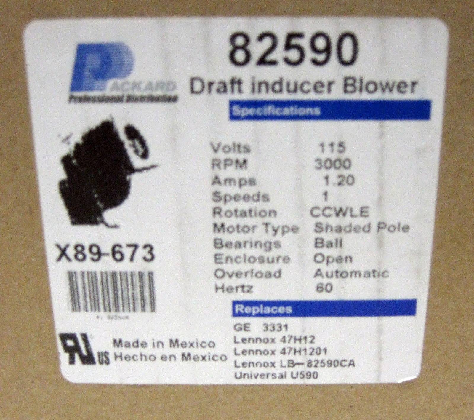 Packard 82590 Induced Draft Furnace Blower,115V - Image 3