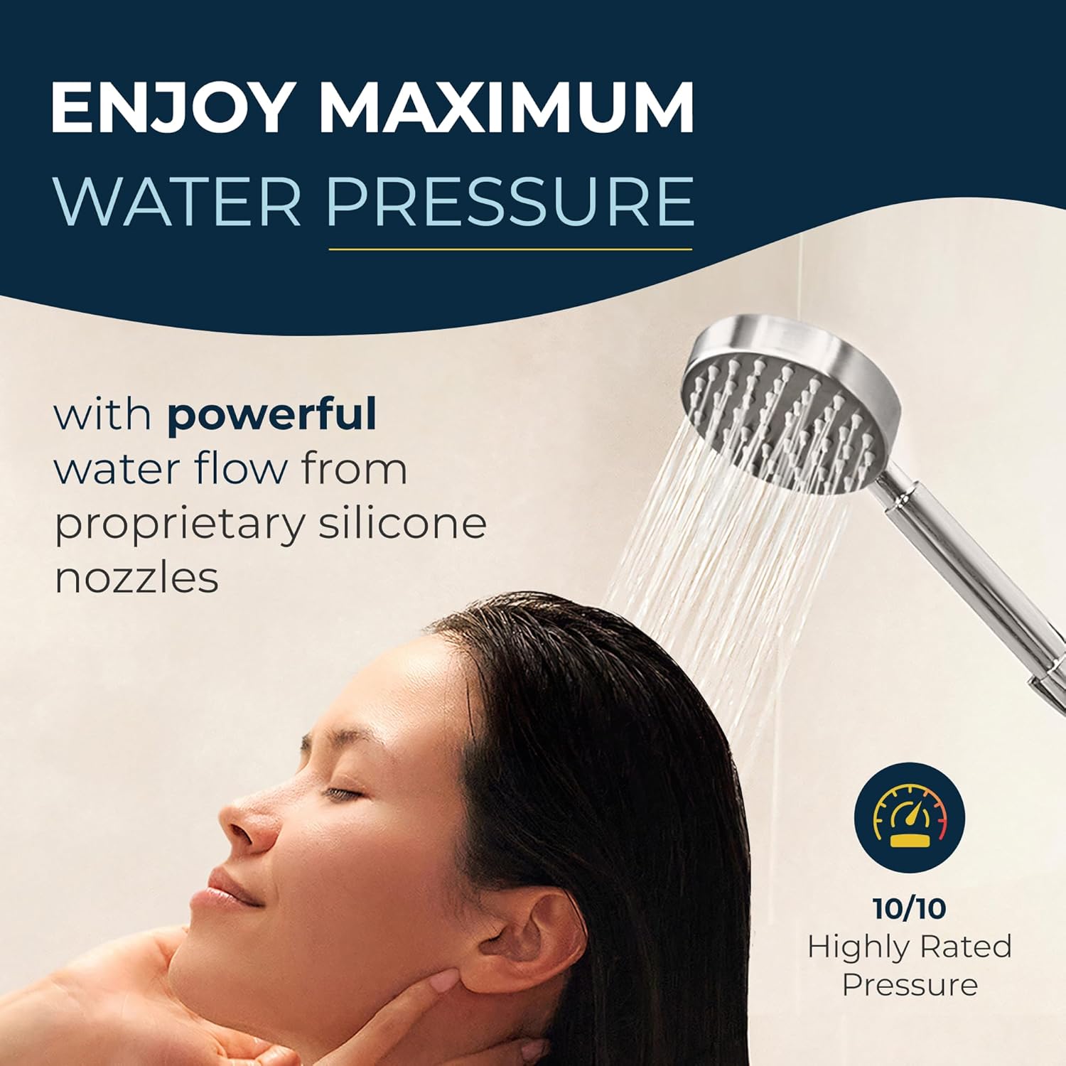 HammerHead Showers? Solid Metal LOW FLOW Handheld Shower Head with Hose and Brass Holder – OIL RUBBED BRONZE ?C Water Saving 1.75 GPM Detachable Shower Head – Adjustable Shower Wand Bracket & 6ft Hose - Image 19