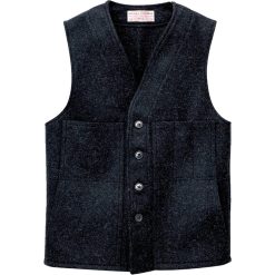 Filson Mackinaw Wool Vest, Charcoal, Large