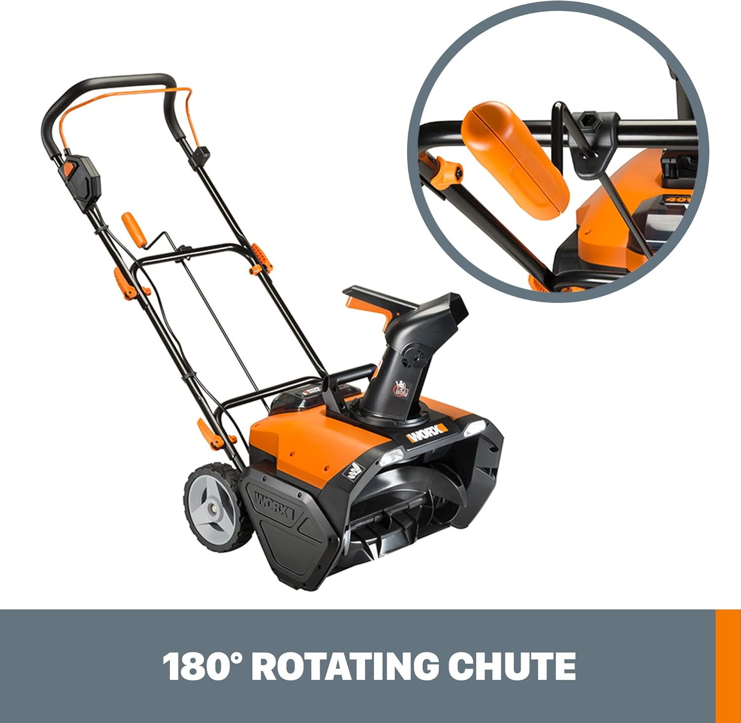 Worx WG471 40V Power Share 20 Cordless Snow Blower with Brushless Motor - Image 4