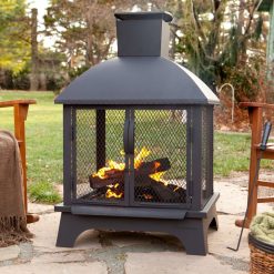Landmann Redford Outdoor 26×22 Fireplace, Black 2024 Best Sellers