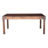 Fanch Solid Wood Dining Table Bungalow Rose