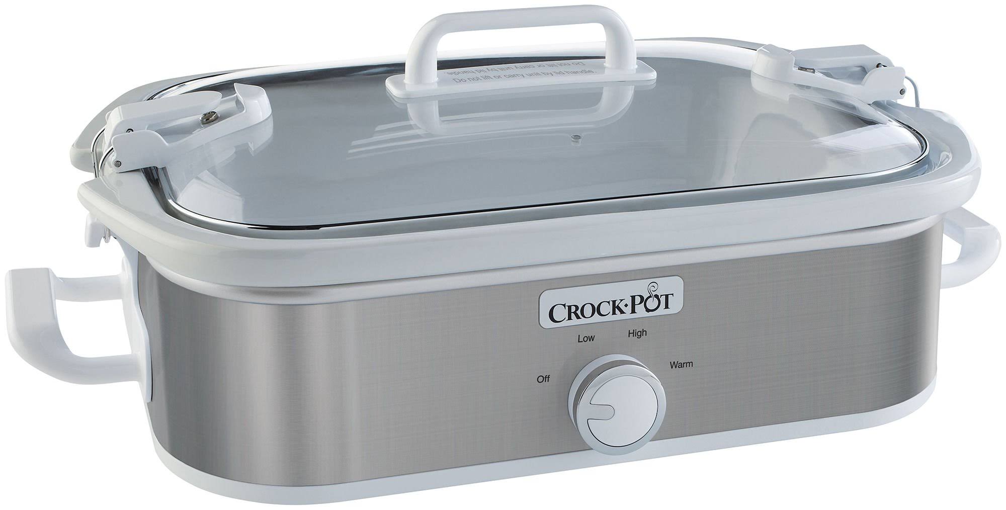 Crock-Pot 3.5 Quart Casserole Slow Cooker, Stainless Steel