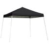 ShelterLogic Slant-Leg Pop-Up Canopy – Black – 12′ x 12′