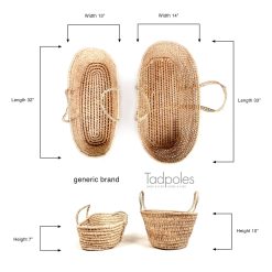 Alternative view of Tadpoles All Natural Organic Moses Basket