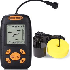Portable Fish Finder Wired Alarm Sonar Sensor Transducer 328 Feet Water Depth Finder LCD Screen for Kayak Fishing Ice Fishing Sea Fishing Pack of 2
