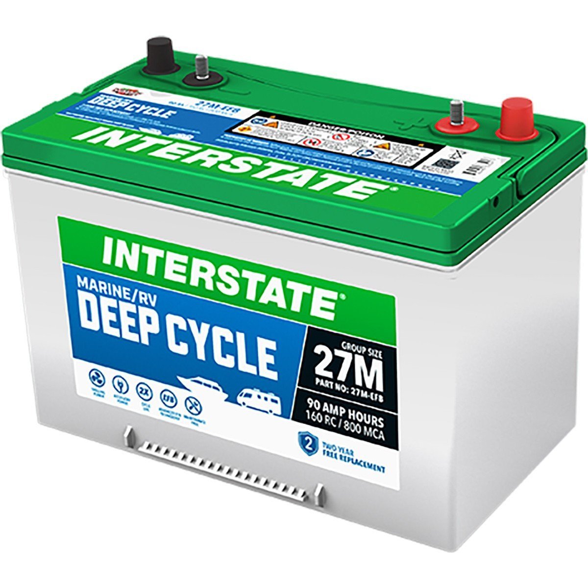 Interstate Marine/RV Deep Cycle Battery 27M-EFB - Image 3