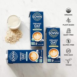 Alternative view of SOWN Organic Oat Creamer Unsweetened – Barista Oat Milk Non Dairy Coffee Creamer – Plant Based, Dairy-Free, Vegan, 0g Added Sugar, Gluten-Free, Non-GMO, Shelf Stable – 32oz (Pack of 6)
