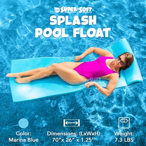 TRC Recreation Foam Swimming Pool Float, Floating Water Lounger, Splash 1.25?? - Image 34