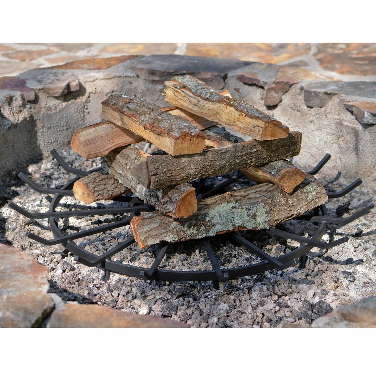 40 inch Heavy Duty Wagon Wheel Fire Pit Grate - Image 2