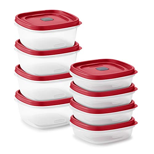 Rubbermaid 16-Piece Food Storage Containers with Lids Bundle (Red) - Image 2