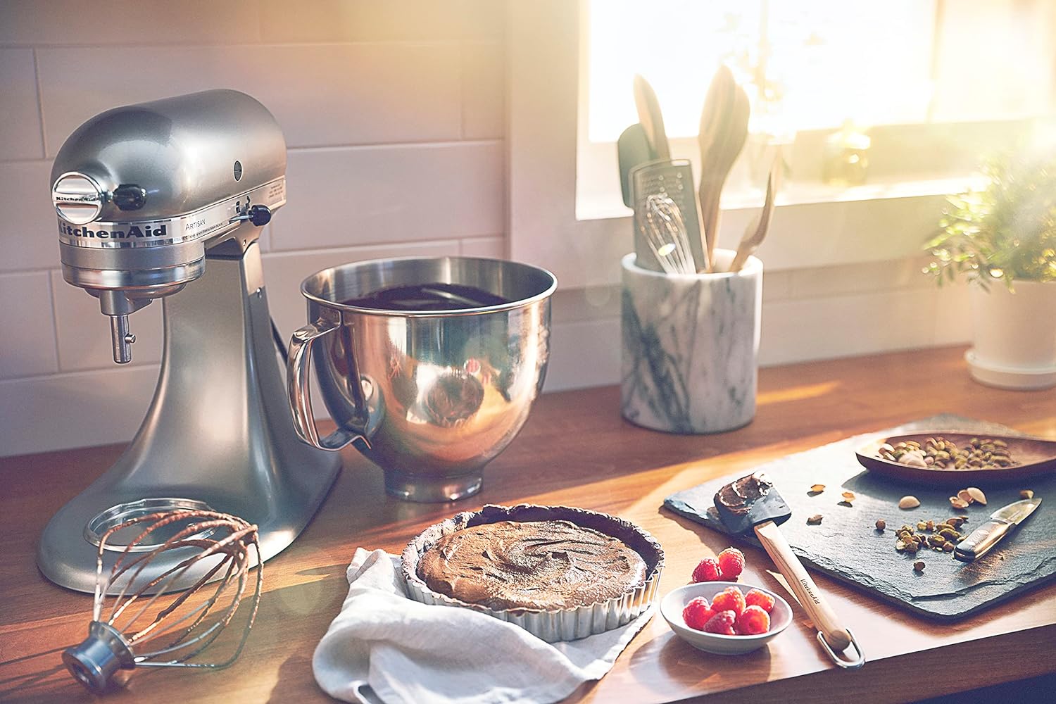 KitchenAid Artisan Series 5 Quart Tilt Head Stand Mixer with Pouring Shield KSM150PS, Cast Iron - Image 53