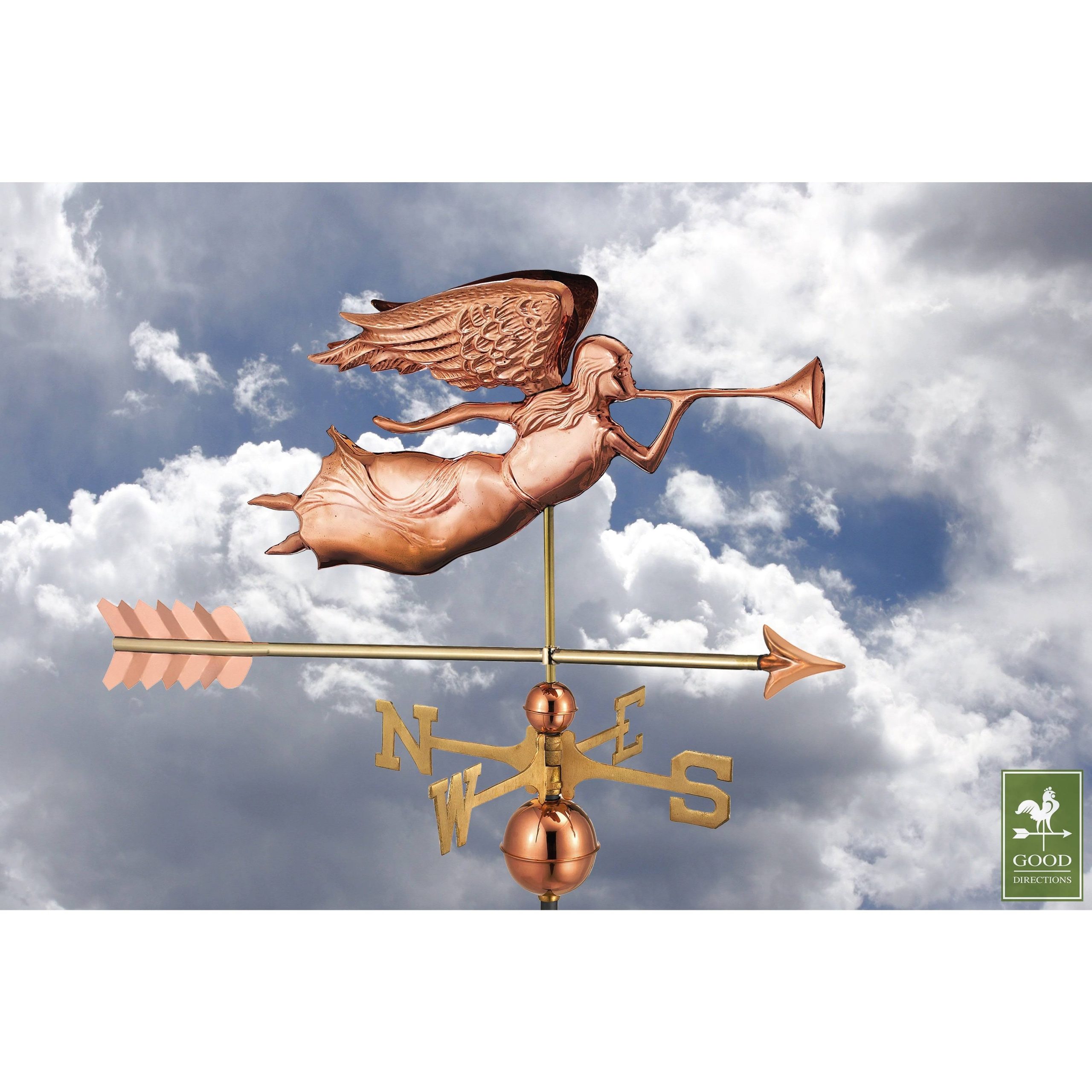 Good Directions Angel with Arrow Weathervane – Pure Copper - Image 3