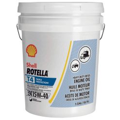 Shell Rotella T4 15W-40 Motor Oil, 5 gal., 550045128