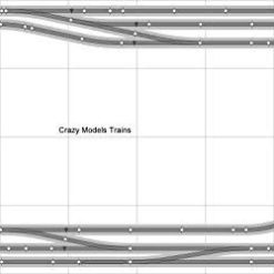 Layout #013 DCC Bachmann HO EZ Track (ns) Nickel Silver – 4& x 8& New – Train Set