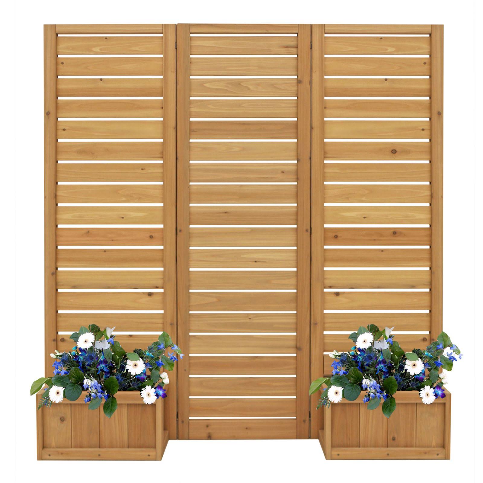 Yardistry Fusion Privacy Screen with Planters - Image 6