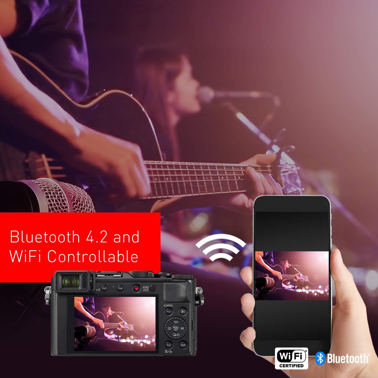 Panasonic Lumix LX100 II Large Four Thirds 21.7 MP Multi Aspect Sensor 24-75mm Leica DC VARIO-SUMMILUX F1.7-2.8 Lens Wi-Fi and Bluetooth Camera with 3 LCD, Black (DC-LX100M2) - Image 10