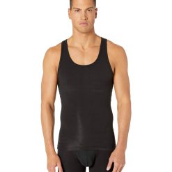 Spanx Cotton Compression Tank, L, Black
