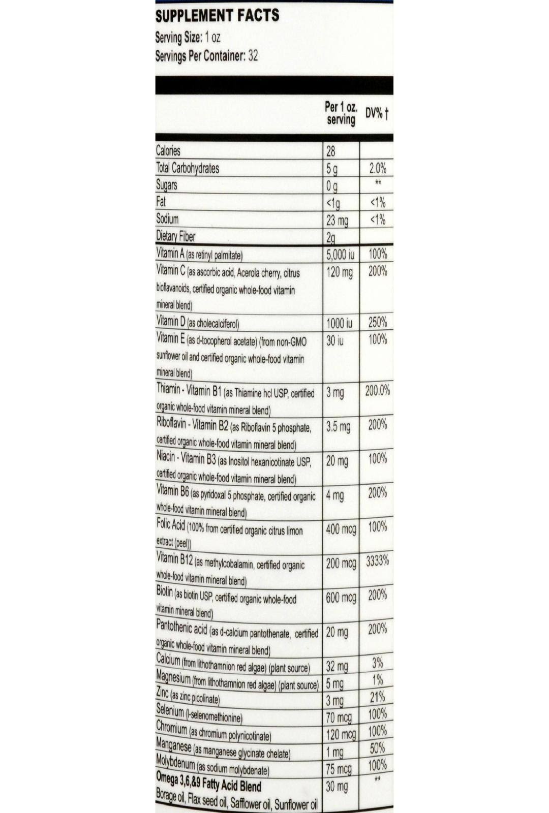 Liquid Health Complete Multiple, Natural Berry Flavor – 32 fl oz - Image 2