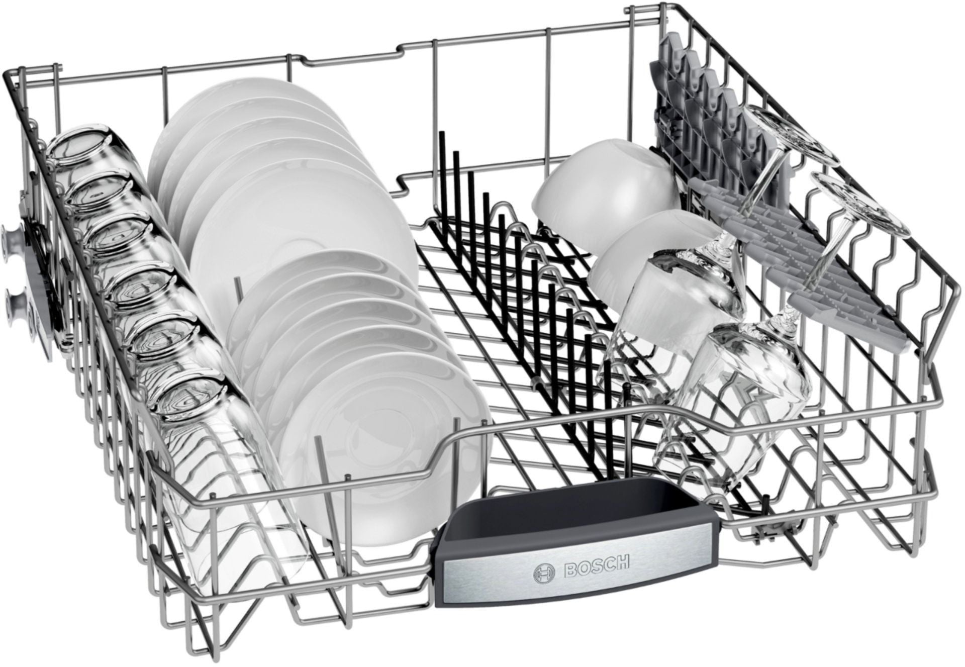 Bosch – 800 Series 24 Top Control Built-In Dishwasher with CrystalDry, Stainless Steel Tub, 3rd Rack, 42 dBa – Black stainless steel - Image 8