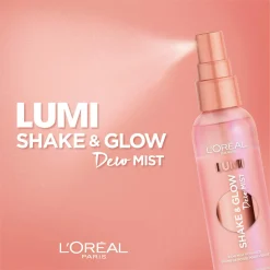 Alternative view of L,Oreal Paris Makeup Lumi Shake And Glow Dew Mist, Hydrating And Soothing Face Mist, Prep And Set Makeup, Energizes Skin With A Healthy Boost Of Hydration, Natural Finish, 3 Fl; Oz.