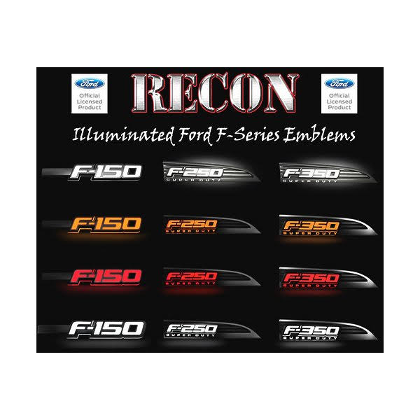 2011 Ford F350 Recon Illuminated F350 Badge Fender Emblems - Image 4