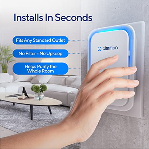 Clarifion – Negative Ion Generator with Highest Output (10 Pack) Filterless Mobile Ionizer & Travel Air Purifier, Plug in, Eliminates: Pollutants, Allergens, Germs, Smoke, Bacteria, Pet Dander & More - Image 4