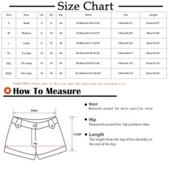 Alternative view of Elastic Waisted Pants for Women Plaid Color Block Pants Summer Beach Shorts Loose Fit Short Pants Comfy Casual Pants