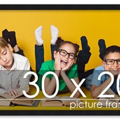 40×20 Contemporary Black Wood Picture Panoramic Frame – Picture Frame Includes UV Acrylic, Foam Board Backing, & Hanging Hardware! Panoramic Poster Frame
