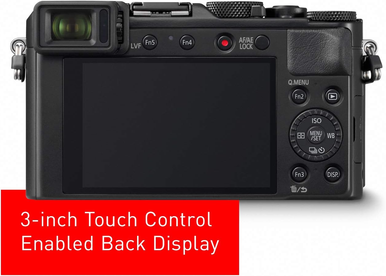 Panasonic Lumix LX100 II Large Four Thirds 21.7 MP Multi Aspect Sensor 24-75mm Leica DC VARIO-SUMMILUX F1.7-2.8 Lens Wi-Fi and Bluetooth Camera with 3 LCD, Black (DC-LX100M2) - Image 7