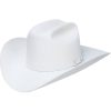 10x Stetson Shasta Beaver Felt Cowboy Hat White, 7 1/4×22 / White