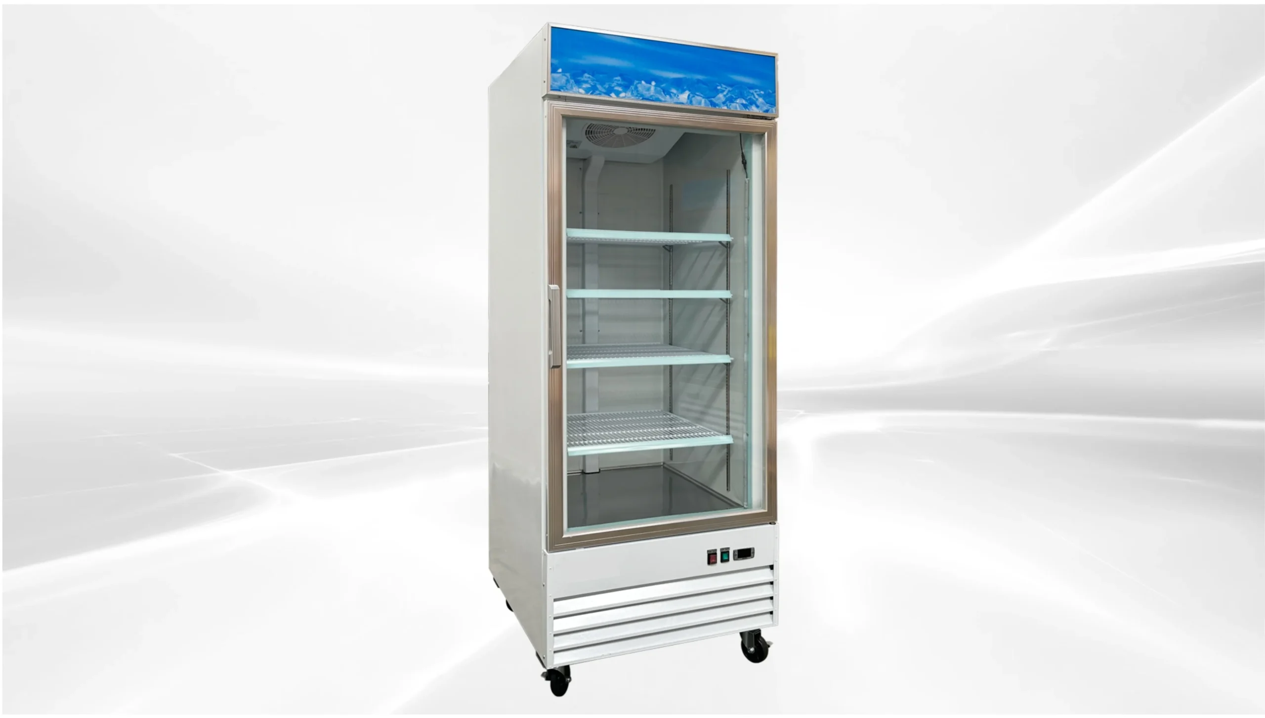 31 in. Single Glass Door Food Merchandiser Commercial Freezer, 23 cu. ft. - Image 4