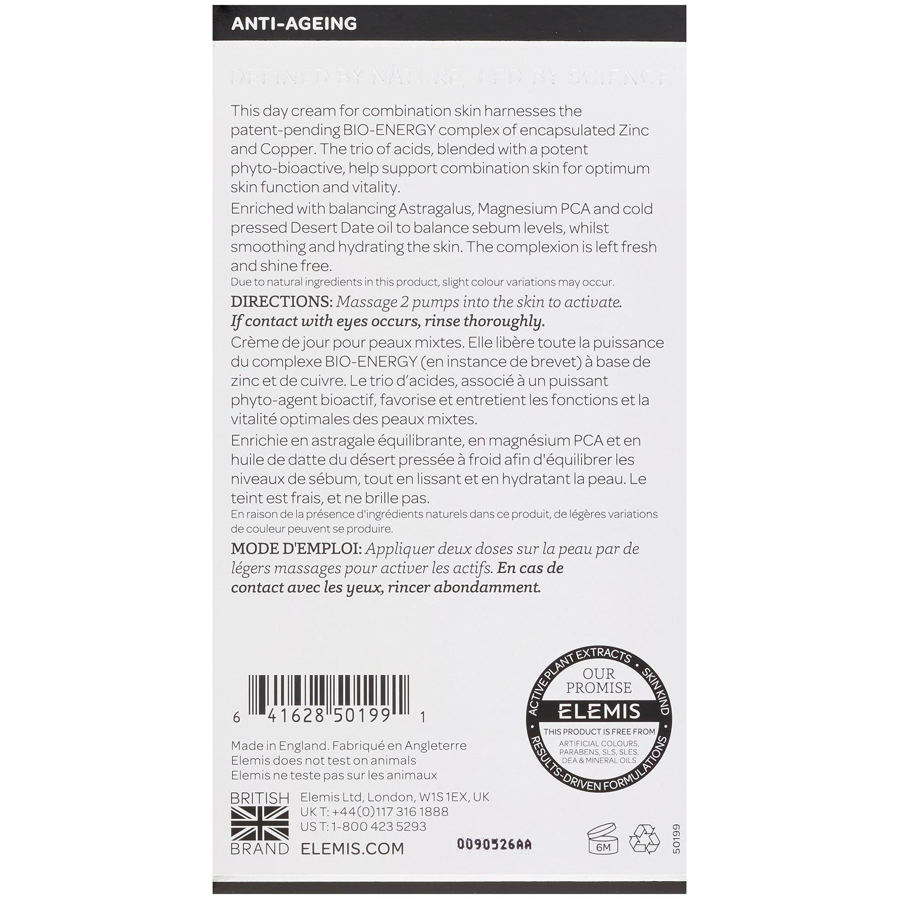 Elemis Biotec Skin Energising Combination Day Cream 30 ml - Image 3