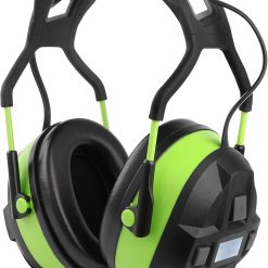 Bluetooth Hearing Protection, FM MP3 Noise Reduction Radio Headphones with 29dB NRR, Safety Ear Muffs with Bluetooth Radio, Wireless Cancelling Bluetooth Rechargebale FM Radio Headphones, Green