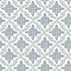 Chesapeake Wynonna Navy Geometric Floral Wallpaper