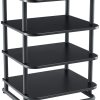 Sanus AV Media Stand with Built-in Cable Mangement & Adjustable Feet – Heavy Duty Design Holds 400lbs of Audio/Video Components – Features Simple 15-Minute Install & Includes All Hardware