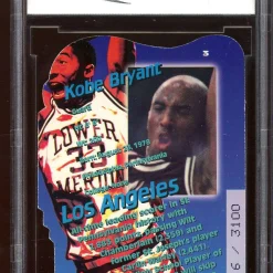 Alternative view of 1996 Collector’s Edge Key Kraze Die Cuts #3 Kobe Bryant Rookie BGS BCCG 9 NM+