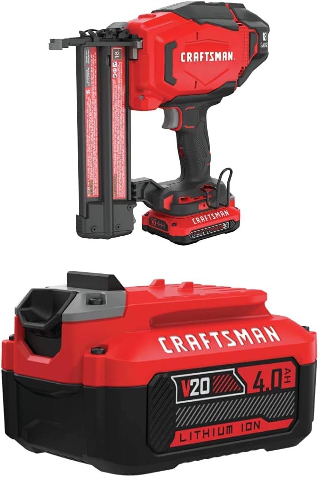 CRAFTSMAN V20 Cordless Brad Nailer Kit, 18GA (CMCN618C1) - Image 2
