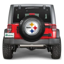Alternative view of Pittsburgh Steelers Black Logo Tire Cover – Standard Size