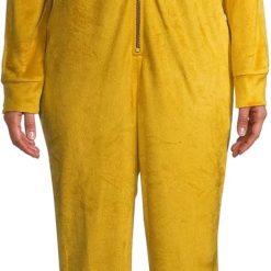 Disney Women’s Winnie the Pooh Fleece Pajama Union Suit, X-Large Yellow
