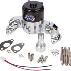 Alternative view of Chevy Small Block Electric Water Pump – 35 GPM, Chrome Aluminum, 283, 327, 350, 400, SBC