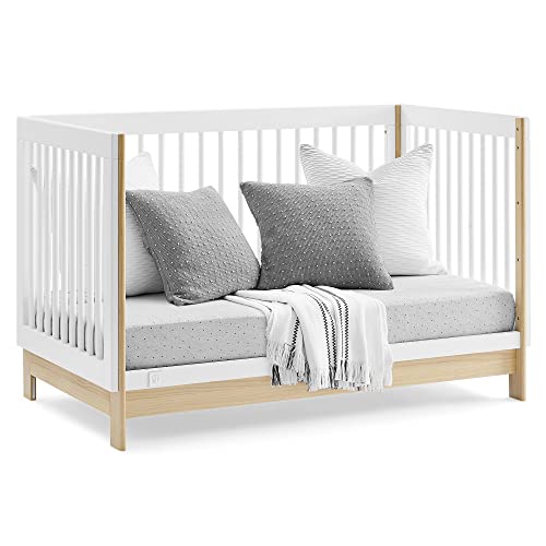 GAP babyGap Tate 4-in-1 Convertible Crib – Greenguard Gold Certified, Bianca White/Natural - Image 25